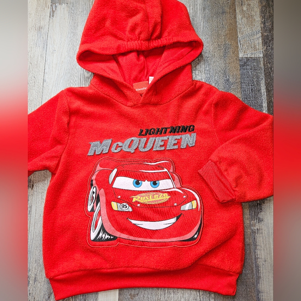Disney X Pixar Cars Lightning McQueen 3T Fleece Hoodie - Picture 2 of 6